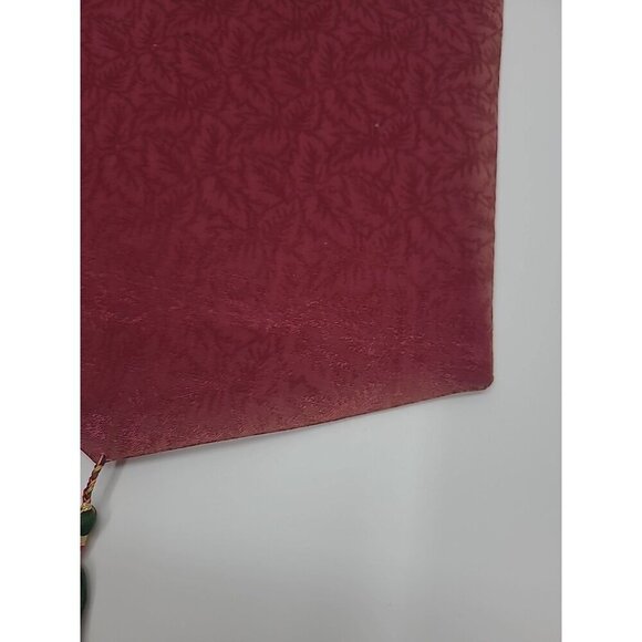 Handmade Cross-stitched Banner Wall Hanging Floral on Dowell Rod - Picture 4 of 5